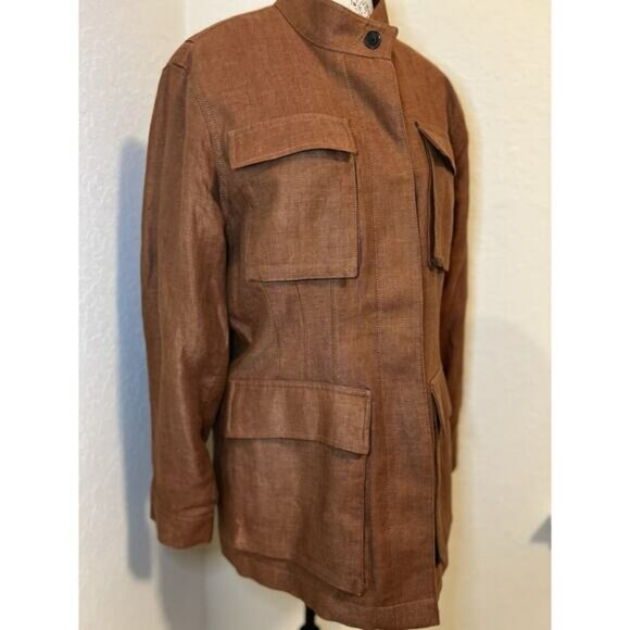 Banana Republic Women’s Arielle Linen Blend Jacket Size Large EUC - Picture 6 of 14